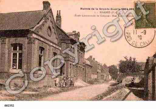 Ville de HARNES, carte postale ancienne