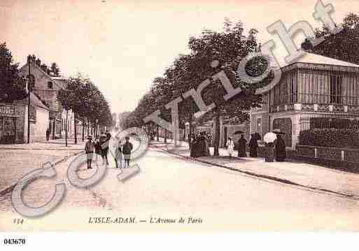 Ville de ISLEADAM(L'), carte postale ancienne