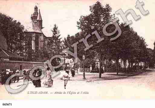 Ville de ISLEADAM(L'), carte postale ancienne