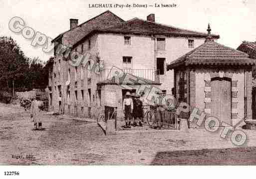 Ville de LACHAUX, carte postale ancienne