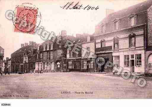 Ville de LASSAYLESCHATEAUX, carte postale ancienne