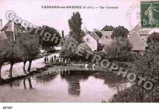 Ville de LESSARDENBRESSE, carte postale ancienne