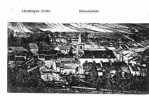 Ville de LORQUIN, carte postale ancienne