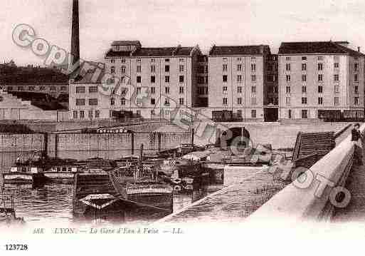 Ville de LYON, carte postale ancienne