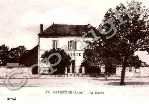 Ville de MALICORNE, carte postale ancienne