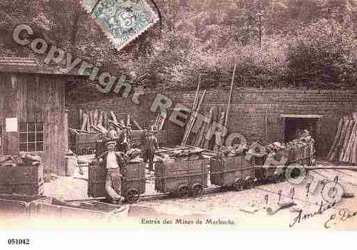Ville de MARBACHE, carte postale ancienne