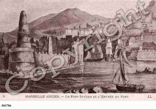 Ville de MARSEILLE, carte postale ancienne