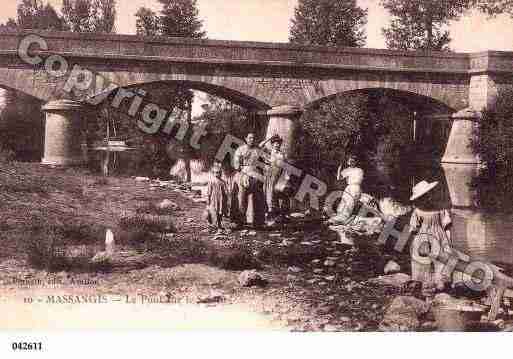 Ville de MASSANGISCIVRY, carte postale ancienne