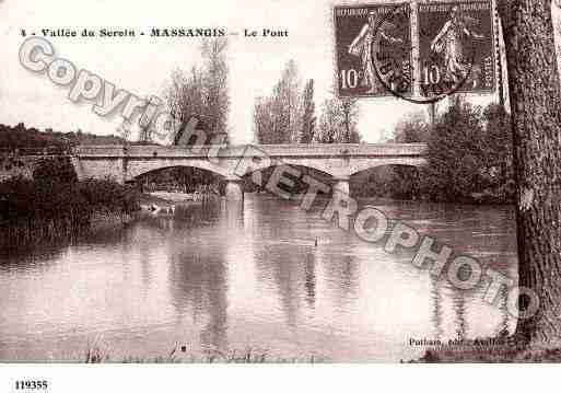 Ville de MASSANGISCIVRY, carte postale ancienne