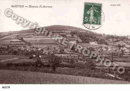 Ville de MATOUR, carte postale ancienne