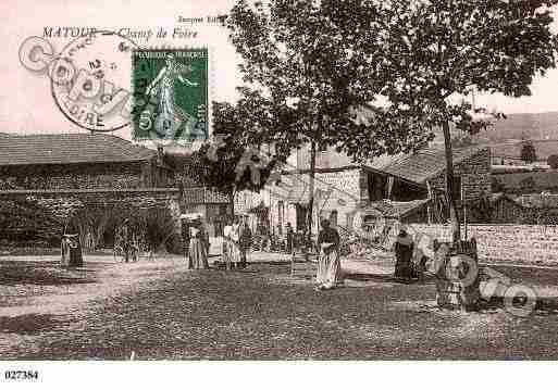 Ville de MATOUR, carte postale ancienne