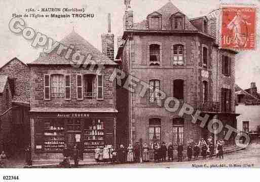 Ville de MAURON, carte postale ancienne