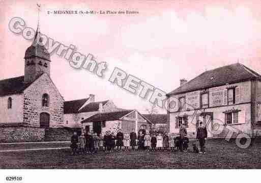 Ville de MEIGNEUX, carte postale ancienne
