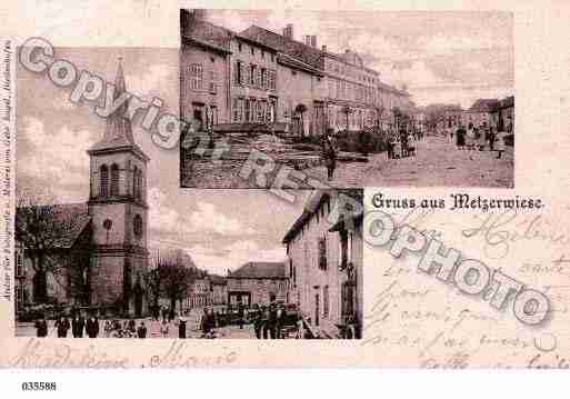 Ville de METZERVISSE, carte postale ancienne