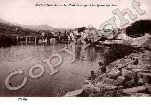 Ville de MILLAU, carte postale ancienne