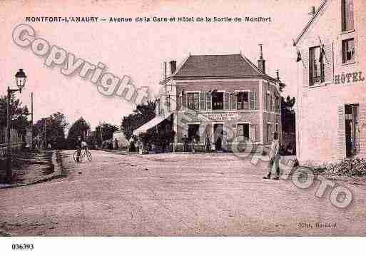 Ville de MONTFORTL'AMAURY, carte postale ancienne