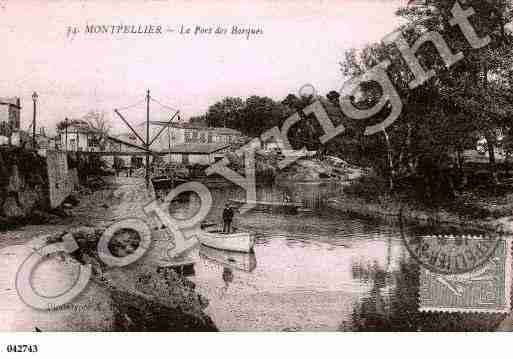 Ville de MONTPELLIER, carte postale ancienne