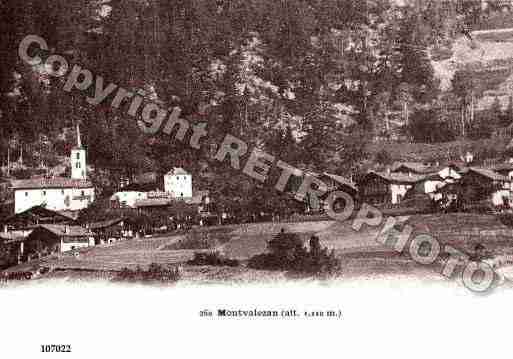 Ville de MONTVALEZAN, carte postale ancienne Ville de MONTVALEZAN, carte postale ancienne