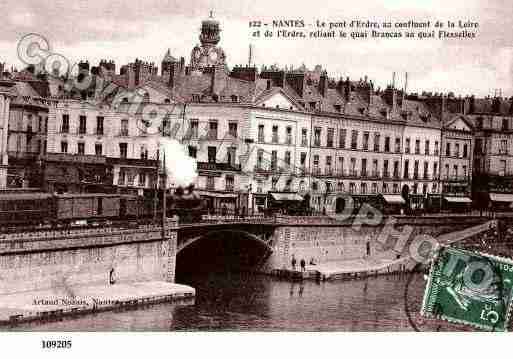 Ville de NANTES, carte postale ancienne