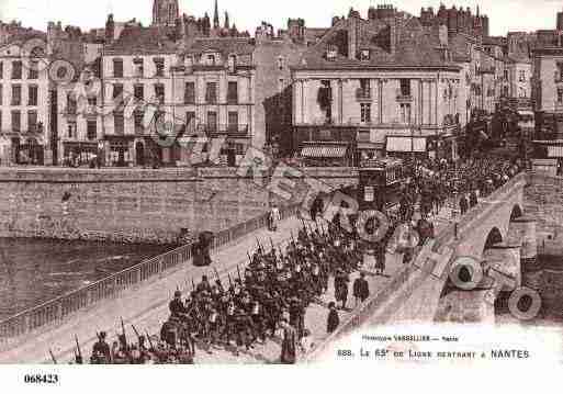 Ville de NANTES, carte postale ancienne