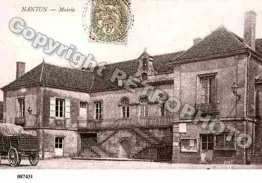 Ville de NANTON, carte postale ancienne
