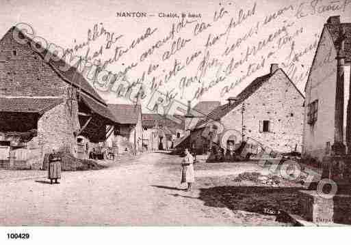 Ville de NANTON, carte postale ancienne