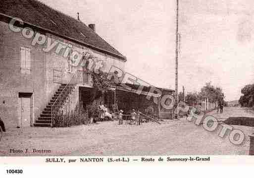 Ville de NANTON, carte postale ancienne