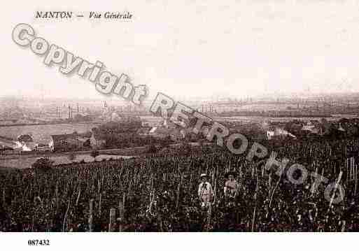 Ville de NANTON, carte postale ancienne