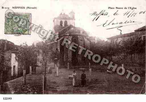 Ville de NEFFIES, carte postale ancienne