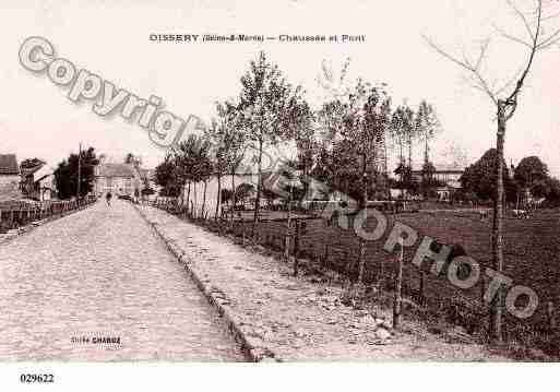 Ville de OISSERY, carte postale ancienne