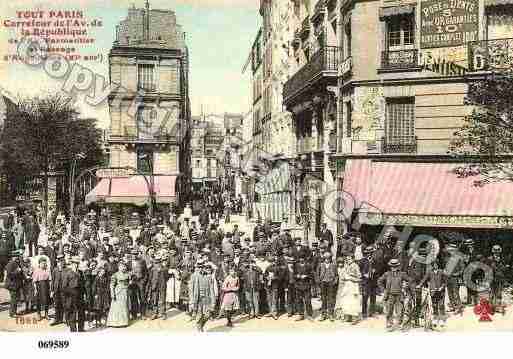 Ville de PARIS11, carte postale ancienne