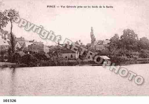 Ville de PINCE, carte postale ancienne