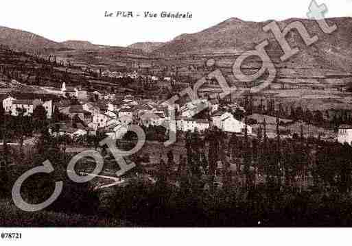 Ville de PLA(LE), carte postale ancienne