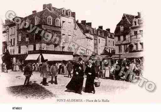 Ville de PONTAUDEMER, carte postale ancienne