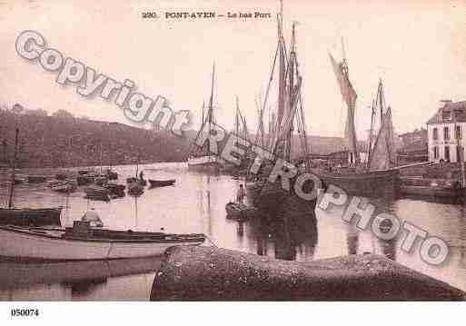 Ville de PONTAVEN, carte postale ancienne