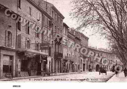 Ville de PONTSAINTESPRIT, carte postale ancienne