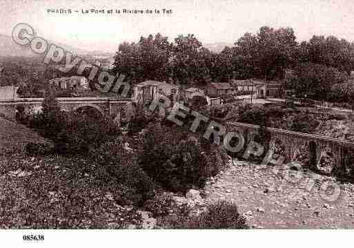 Ville de PRADES, carte postale ancienne