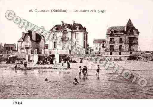 Ville de QUIBERON, carte postale ancienne