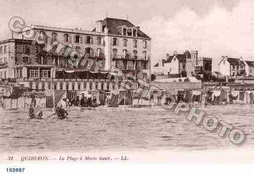 Ville de QUIBERON, carte postale ancienne