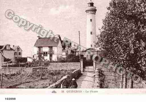 Ville de QUIBERON, carte postale ancienne