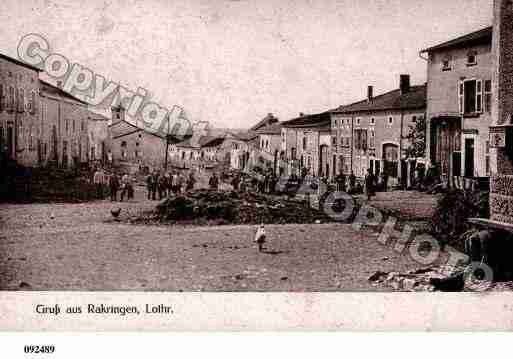 Ville de RACRANGE, carte postale ancienne