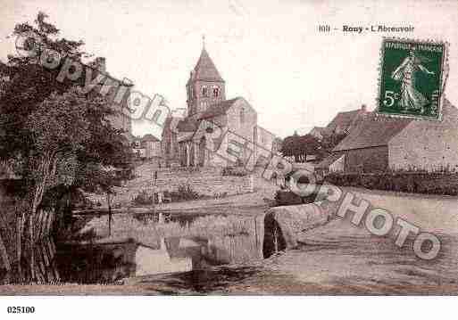 Ville de ROUY, carte postale ancienne