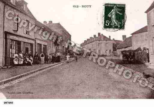 Ville de ROUY, carte postale ancienne