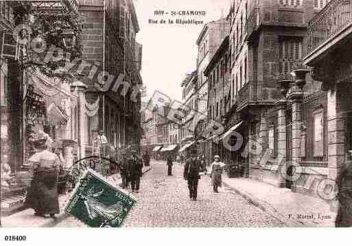 Ville de SAINTCHAMOND, carte postale ancienne