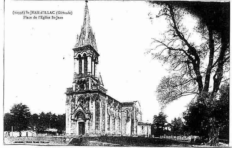 Ville de SAINTJEAND'ILLAC, carte postale ancienne