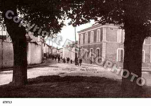 Ville de SAINTJUSTLUZAC, carte postale ancienne