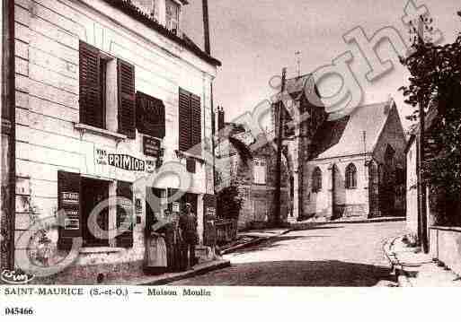 Ville de SAINTMAURICEMONTCOURONNE, carte postale ancienne Ville de SAINTMAURICEMONTCOURONNE, carte postale ancienne