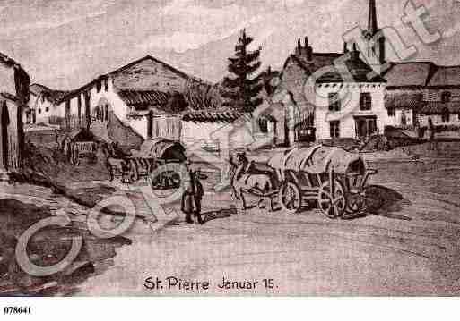 Ville de SAINTPIERREAARNES, carte postale ancienne