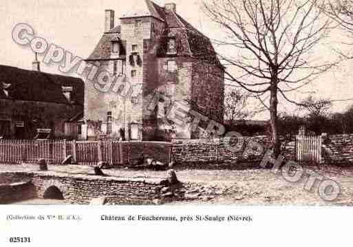 Ville de SAINTSAULGE, carte postale ancienne