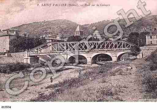 Ville de SAINTVALLIER, carte postale ancienne